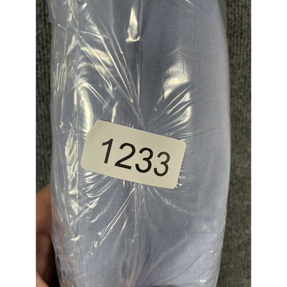 Izod Button Down Dress Shirt Men's 16.5 34 Blue Long Sleeve 80's 2-Ply Pinpoint - Picture 10 of 10